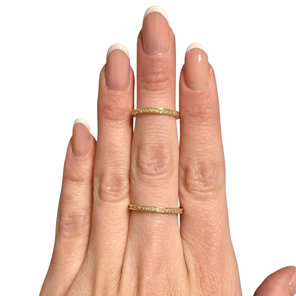 Henri Bendel Gold Double Band Ring